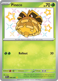 Pineco, Paldean Fates #99, Pokémon TCG card