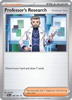 Professor's Research, Paldean Fates #88, Pokémon TCG card
