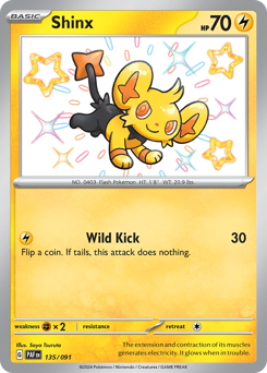 Shinx, Paldean Fates #135, Pokémon TCG card
