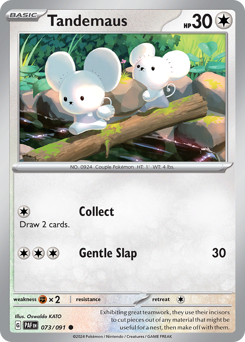 Tandemaus, Paldean Fates #73, Pokémon TCG card