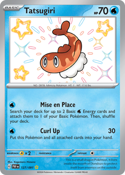 Tatsugiri, Paldean Fates #127, Pokémon TCG card