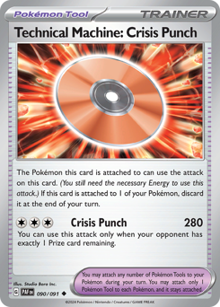 Technical Machine: Crisis Punch, Paldean Fates #90, Pokémon TCG card