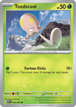 Toedscool, Paldean Fates #4, Pokémon TCG card