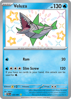Veluza, Paldean Fates #125, Pokémon TCG card