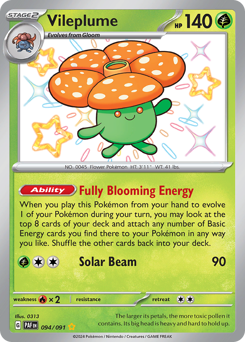 Vileplume, Paldean Fates #94, Pokémon TCG card