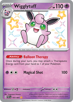 Wigglytuff, Paldean Fates #147, Pokémon TCG card