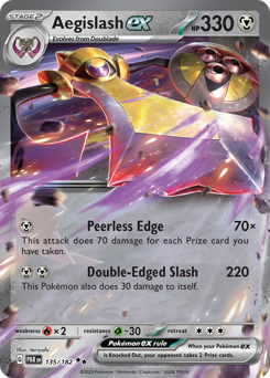 Aegislash ex, Paradox Rift #135, Pokémon TCG card