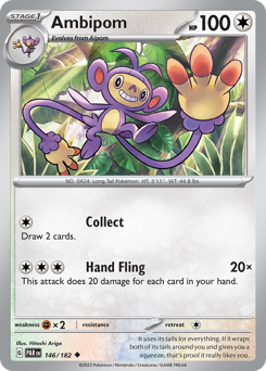 Ambipom, Paradox Rift #146, Pokémon TCG card