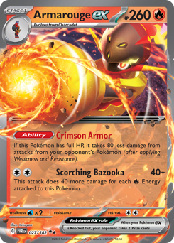 Armarouge ex, Paradox Rift #27, Pokémon TCG card