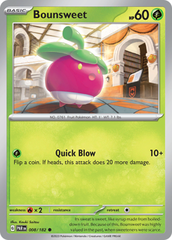 Bounsweet, Paradox Rift #8, Pokémon TCG card