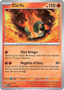 Chi-Yu, Paradox Rift #29, Pokémon TCG card
