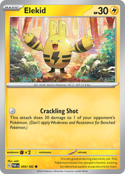 Elekid, Paradox Rift #59, Pokémon TCG card