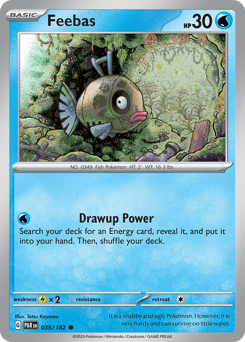 Feebas, Paradox Rift #35, Pokémon TCG card