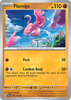 Flamigo, Paradox Rift #106, Pokémon TCG card