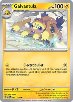 Galvantula, Paradox Rift #65, Pokémon TCG card