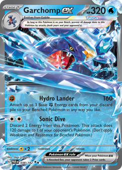 Garchomp ex, Paradox Rift #38, Pokémon TCG card