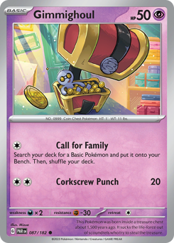 Gimmighoul, Paradox Rift #87, Pokémon TCG card