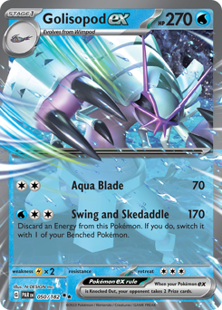 Golisopod ex, Paradox Rift #50, Pokémon TCG card