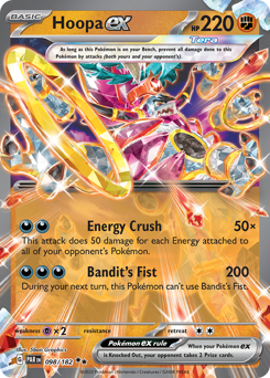 Hoopa ex, Paradox Rift #98, Pokémon TCG card