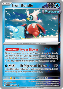 Iron Bundle, Paradox Rift #56, Pokémon TCG card