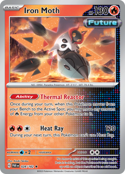 Iron Moth, Paradox Rift #28, Pokémon TCG card