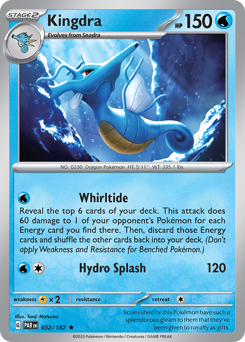 Kingdra, Paradox Rift #32, Pokémon TCG card