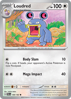 Loudred, Paradox Rift #149, Pokémon TCG card