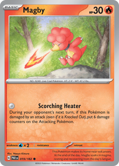 Magby, Paradox Rift #19, Pokémon TCG card
