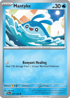 Mantyke, Paradox Rift #39, Pokémon TCG card