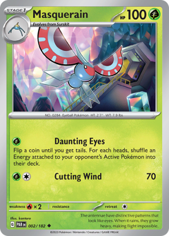 Masquerain, Paradox Rift #2, Pokémon TCG card