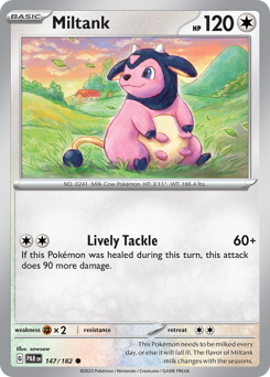 Miltank, Paradox Rift #147, Pokémon TCG card