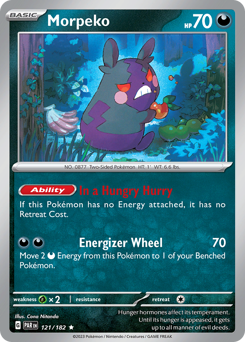 Morpeko, Paradox Rift #121, Pokémon TCG card