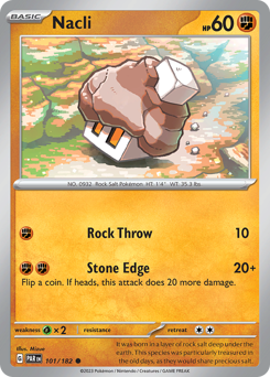 Nacli, Paradox Rift #101, Pokémon TCG card