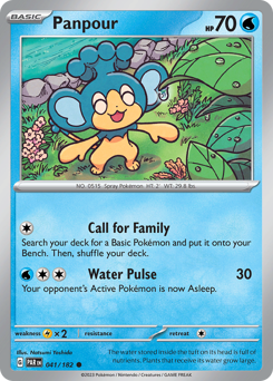 Panpour, Paradox Rift #41, Pokémon TCG card