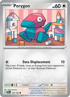 Porygon, Paradox Rift #142, Pokémon TCG card