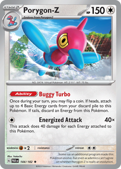 Porygon-Z, Paradox Rift #144, Pokémon TCG card