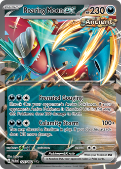 Roaring Moon ex, Paradox Rift #124, Pokémon TCG card