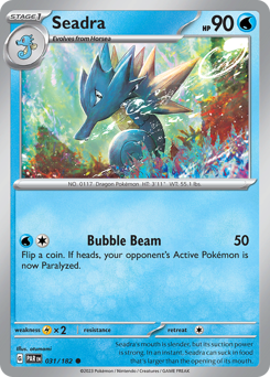 Seadra, Paradox Rift #31, Pokémon TCG card