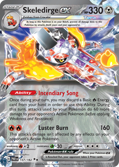 Skeledirge ex, Paradox Rift #137, Pokémon TCG card