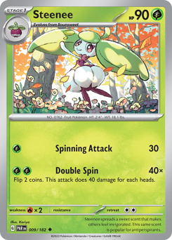 Steenee, Paradox Rift #9, Pokémon TCG card
