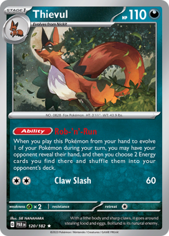 Thievul, Paradox Rift #120, Pokémon TCG card