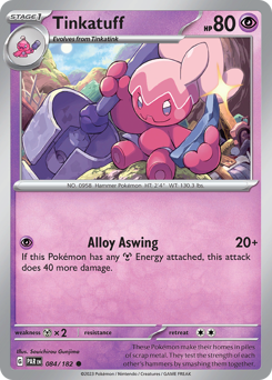 Tinkatuff, Paradox Rift #84, Pokémon TCG card
