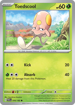 Toedscool, Paradox Rift #16, Pokémon TCG card