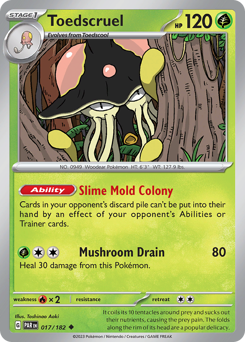 Toedscruel, Paradox Rift #17, Pokémon TCG card