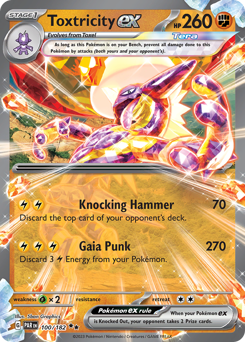Toxtricity ex, Paradox Rift #100, Pokémon TCG card