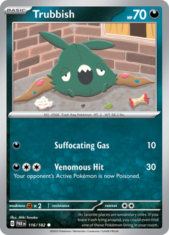 Trubbish, Paradox Rift #116, Pokémon TCG card