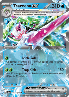 Tsareena ex, Paradox Rift #46, Pokémon TCG card
