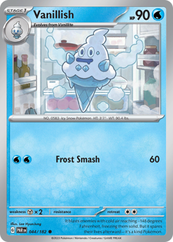 Vanillish, Paradox Rift #44, Pokémon TCG card