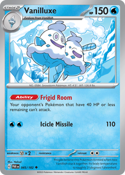 Vanilluxe, Paradox Rift #45, Pokémon TCG card