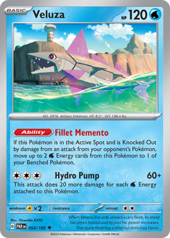 Veluza, Paradox Rift #54, Pokémon TCG card